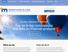 Tablet Screenshot of moneyworld.com